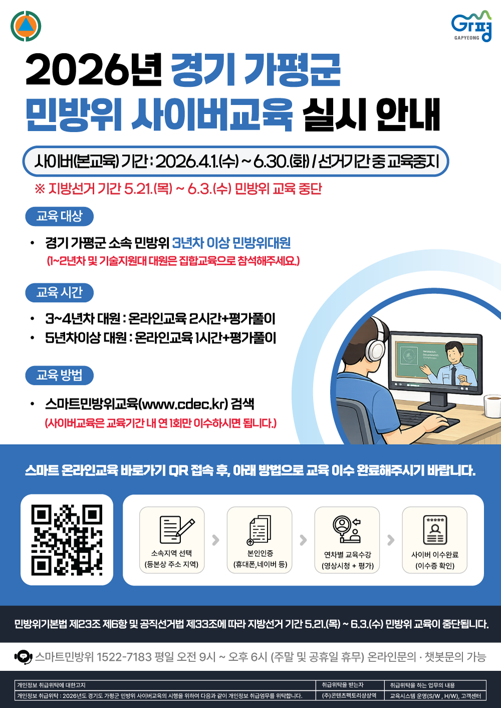 2026년 민방위 사이버교육(본교육) 시행 안내0