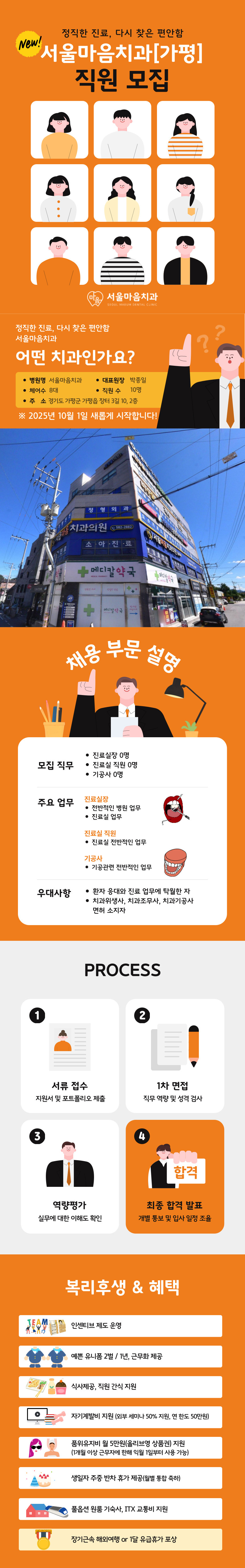 ★서울마음치과(하나로마트 뒤편)★ 진료실 실장, 진료실 스탭, 기공사 선생님 귀하게 모십니다!0