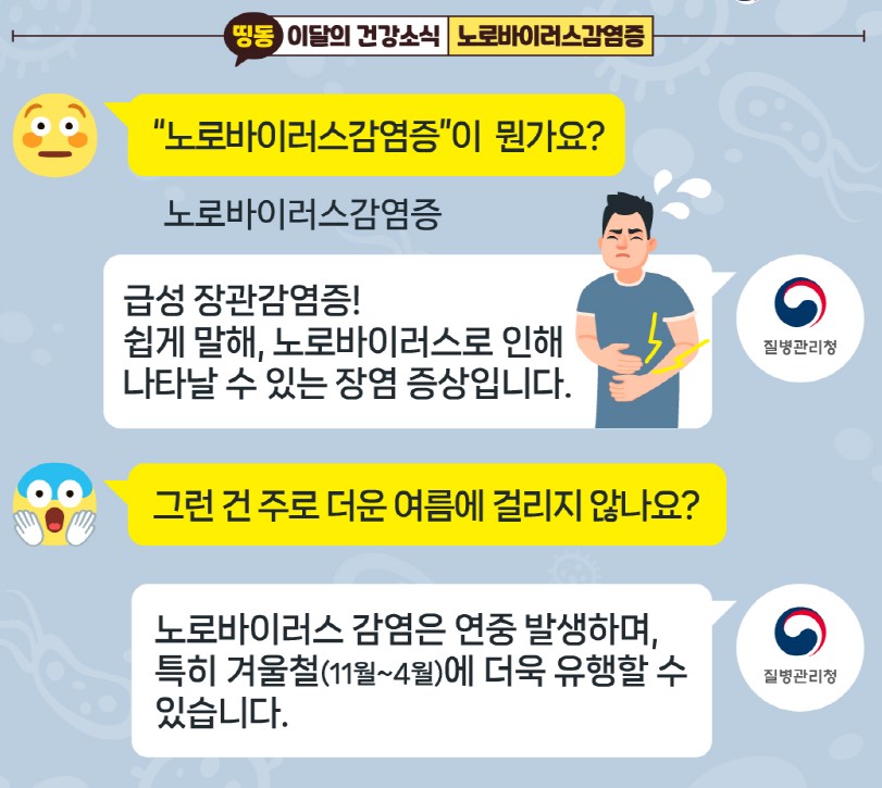 지금 우리가 알아야 하는 질병이야기 #6 노로바이러스감염증1