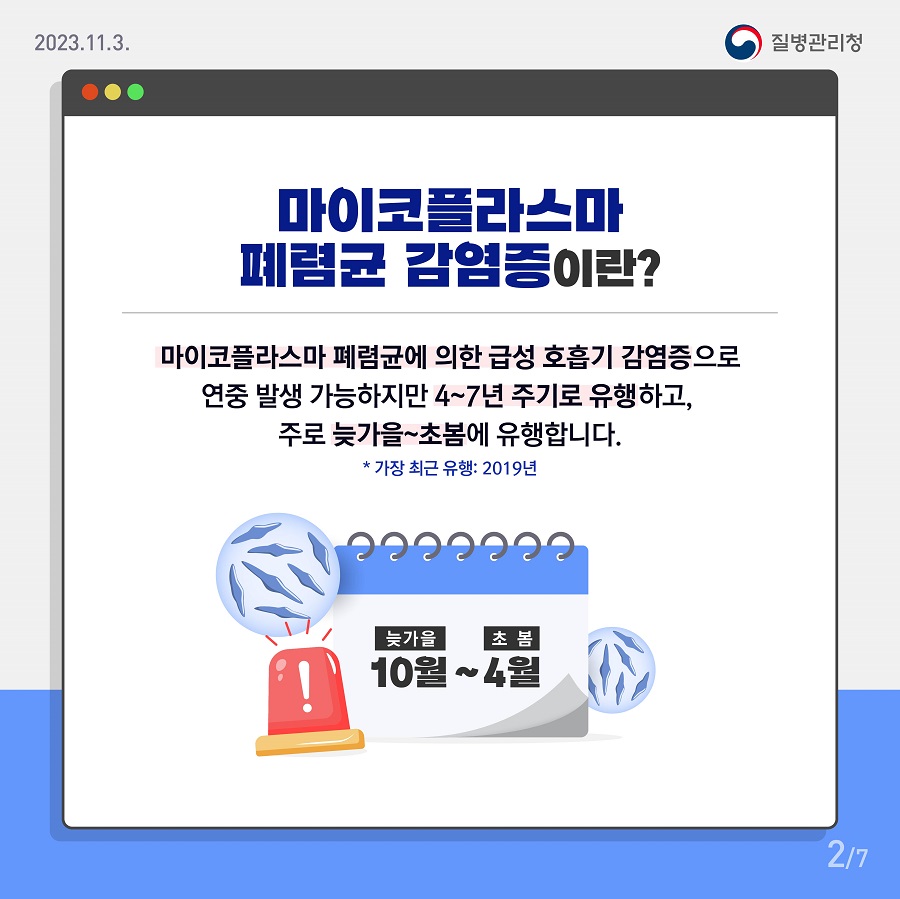 지금 우리가 알아야 하는 질병이야기 #9 마이코플라즈마 폐렴균 감염증1