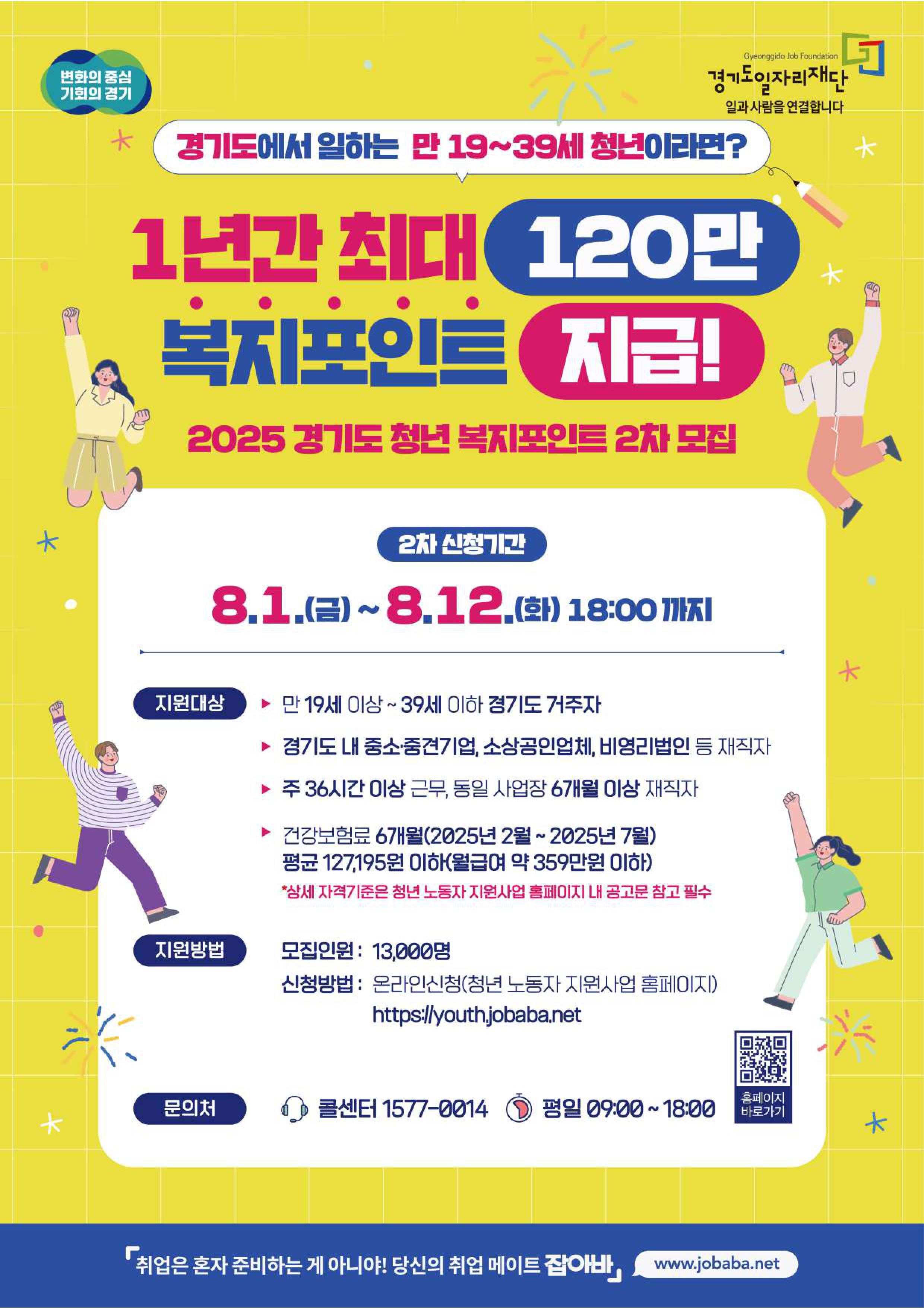 『2025년 경기도 청년 복지포인트』 2차 모집 안내0