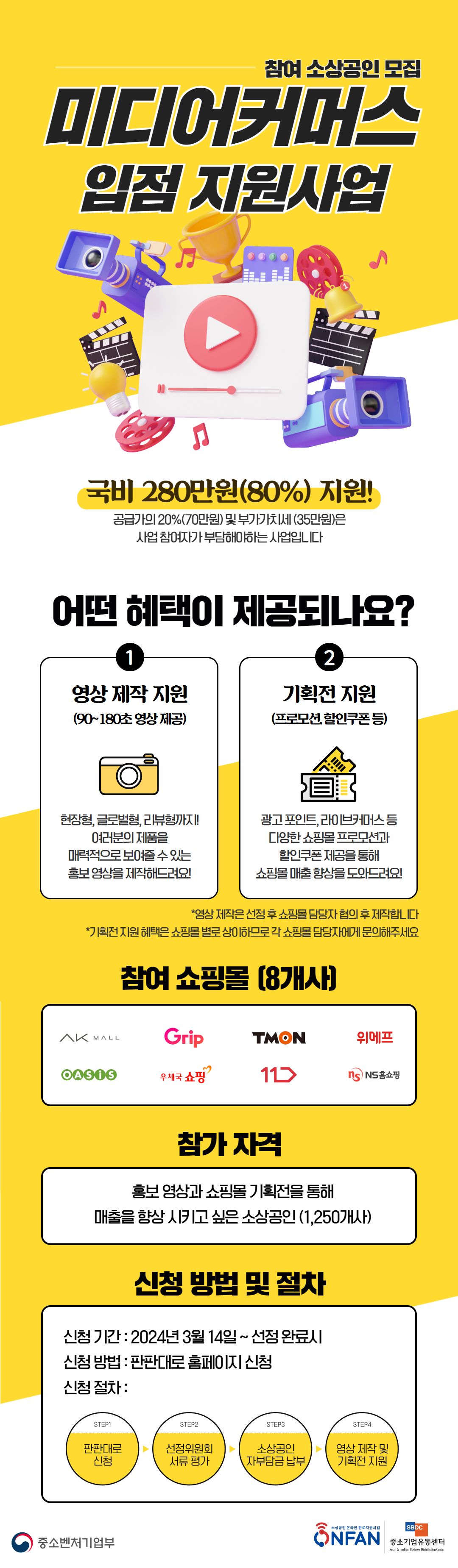 「소상공인 미디어커머스 입점 지원사업」 안내0